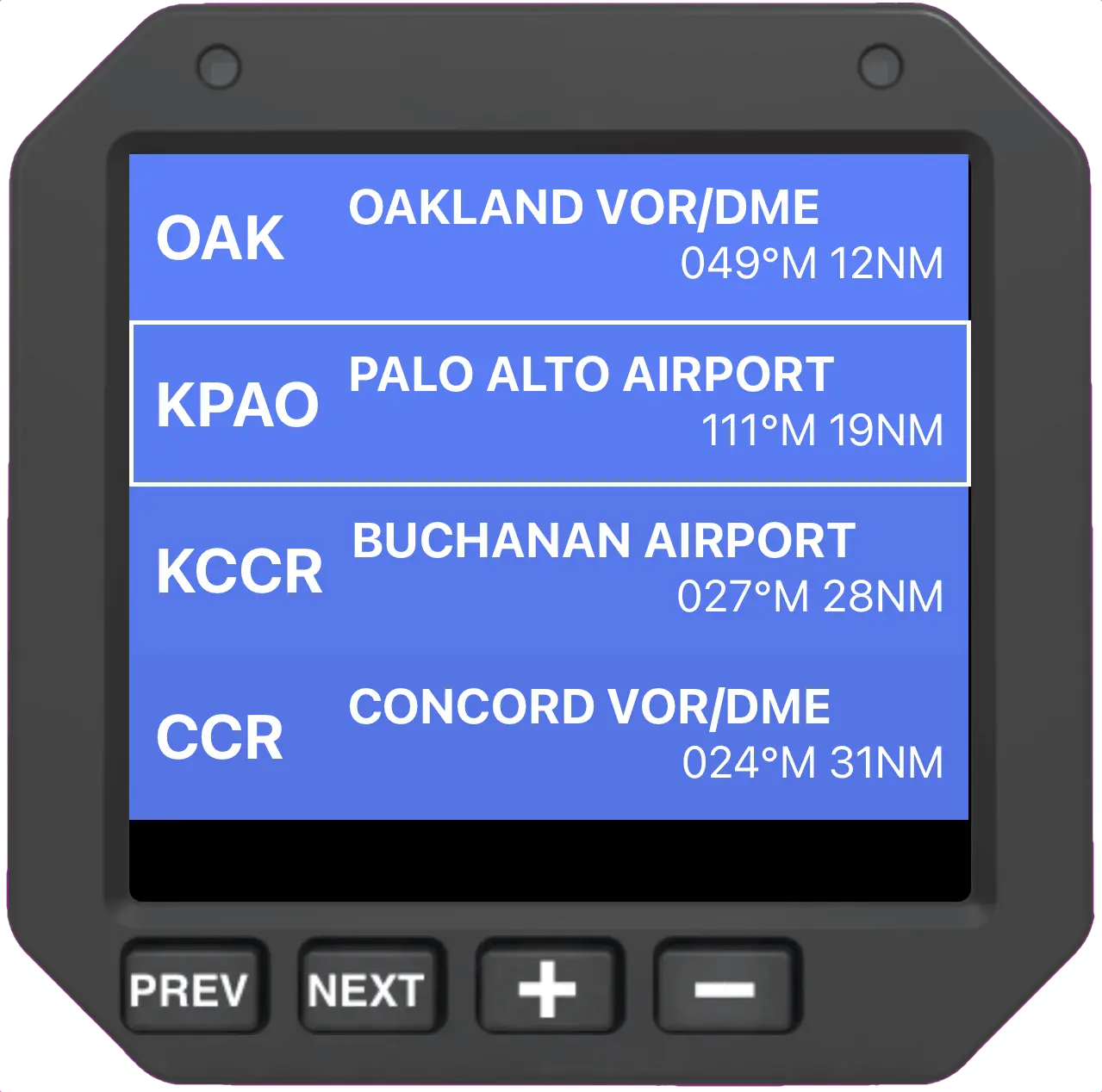 Flight Planner instrument